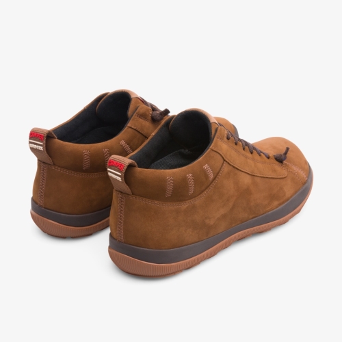 Camper Peu Pista Casual Shoes Brown - Mens Singapore JHECXH-327